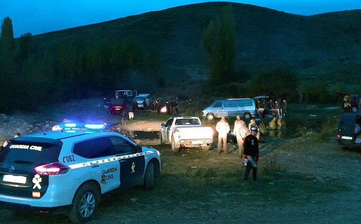 Imagen de la actuación esta mañana de martes. 