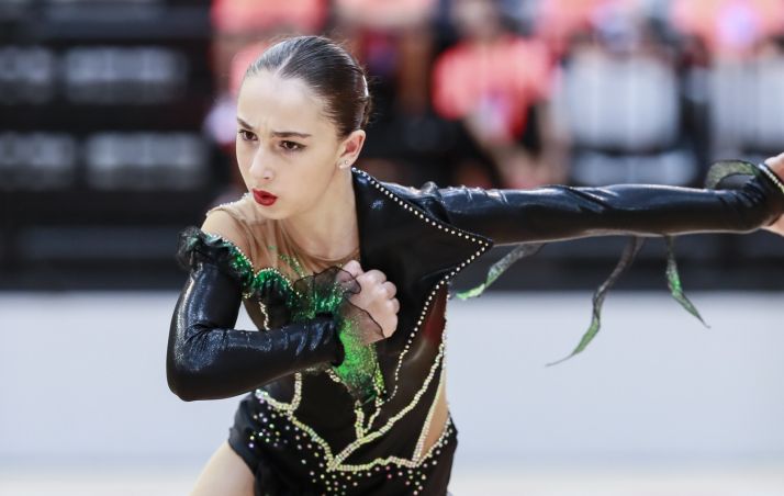 La soriana Ángela Diez, subcampeona de España de patinaje artístico