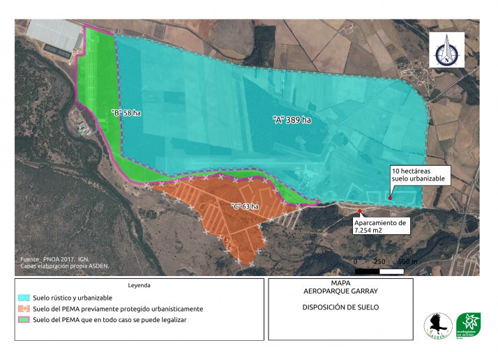Asden cree que el proyecto del Aeroparque de Garray podría salvarse derogando el Decreto del PEMA