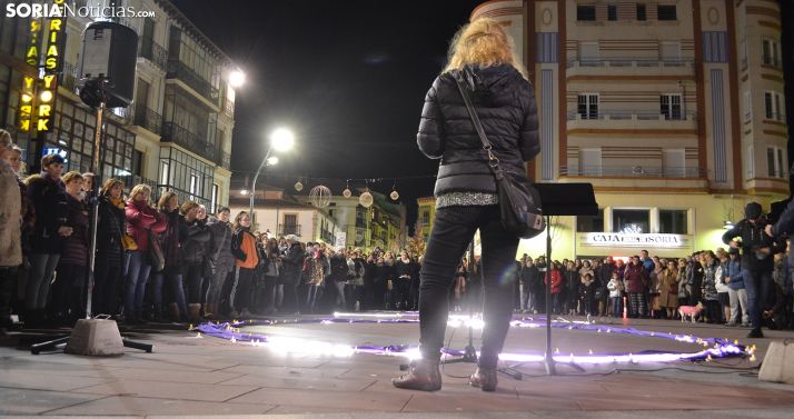 Una imagen de este 25-N en la capital soriana. /SN