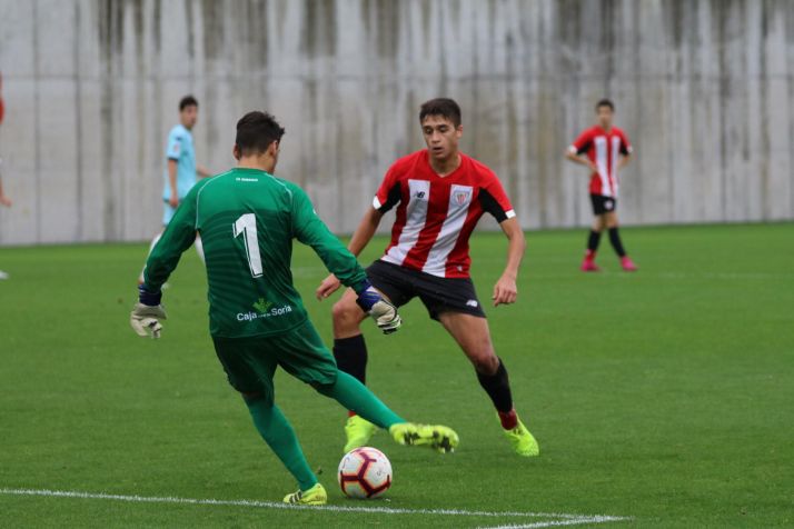 El Numancia Juvenil gana prestigio con su desembarco triunfal en Lezama (2-3)