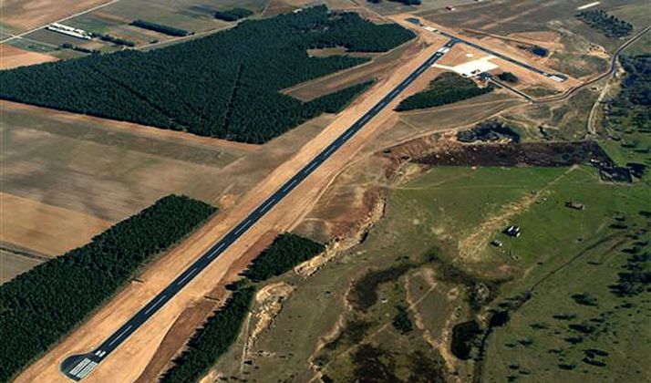 Vista del aeródrimo de Garray.