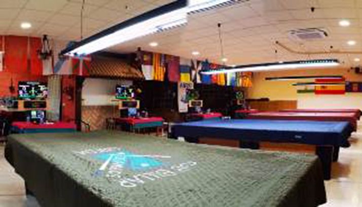 Uno de los salones donde se celebra el campeonato. 