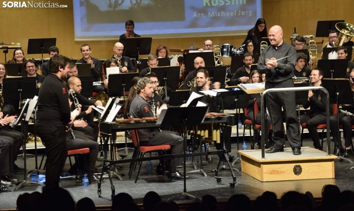 Una actuación de la Banda en La Audiencia.