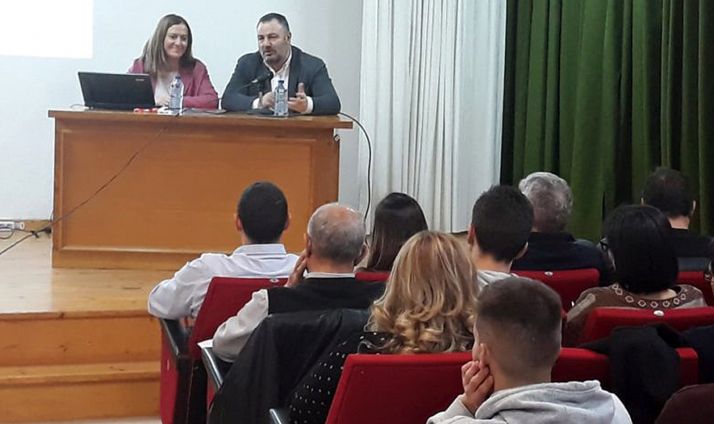 La soriana, en su intervención este viernes en León. 