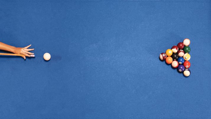 El billarista Javier del Santo, en la Copa de España de Valencia