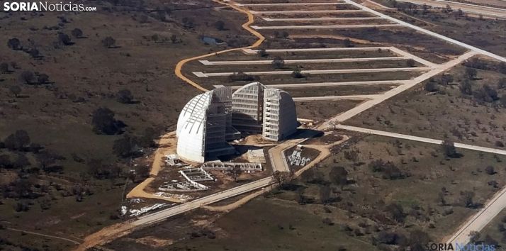 Vista aérea de la antigua CMA con la Cúpula de la Energía en primer término. /SN
