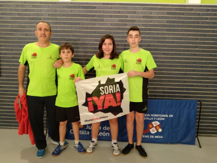 Doblete para el tenis de mesa soriano