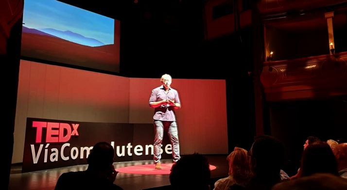 Chain, en su intervención en Madrid. 