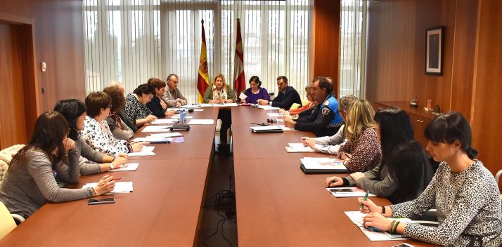 Una imagen de la Comisión territorial sobre violencia de género este martes. /Jta.