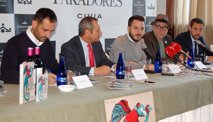 Enrique Rubio (izda.), Manuel Vieites, -Eder García, Javier Muñiz y Rafael Rubio. /Ayto.