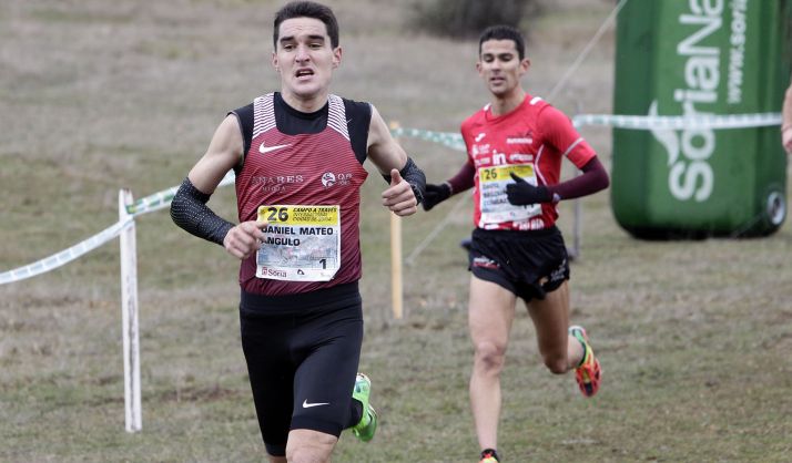 Daniel Mateo, en pleno esfuerzo en la prueba de ayer. 