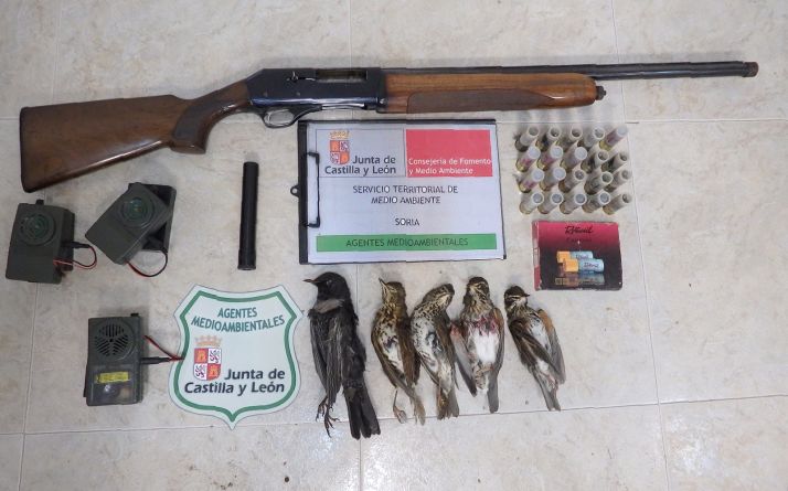 Decomiso de caza en Maján. /Jta.