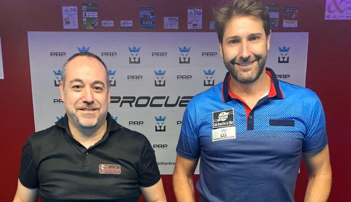 Del Santo, (izda.), junto al ganador del torneo, Daniel Márquez. 
