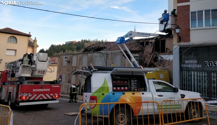 Una imagen del operativo tras el derrumbe. /SN