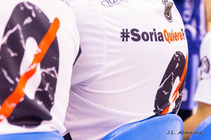 El Río Duero jugará este sábado con la elástica blanca, significándose a favor de la Soria Ya. JL Almazán