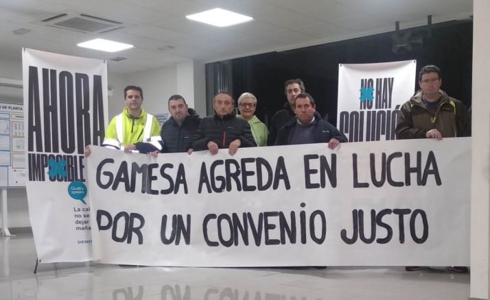 Tras 74 horas, los trabajadores de Siemens Gamesa ponen fin a su encierro