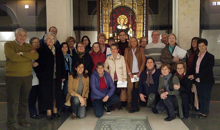 Grupo de laicos de la diócesis en unos ejercicios espirituales. /DOS