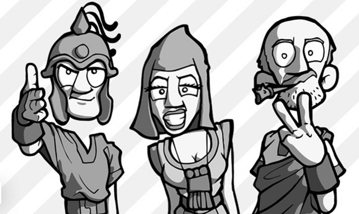 Algunos personajes de Numanguerrix. /Numanguerrix