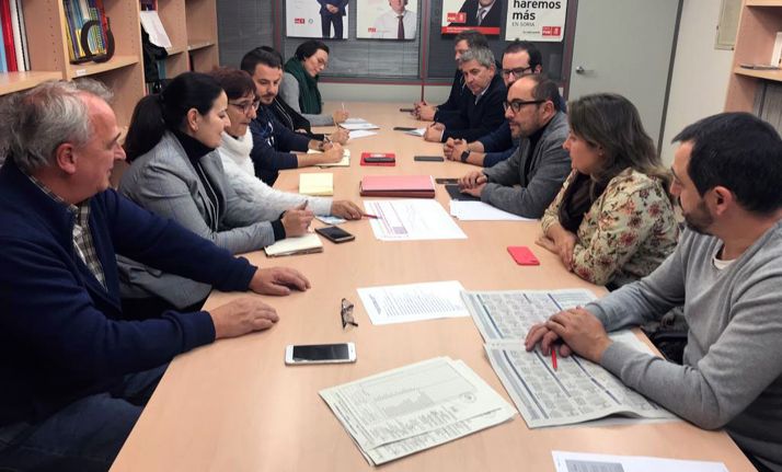 Reunión de la Ejecutiva del PSOE soriano este miércoles. 