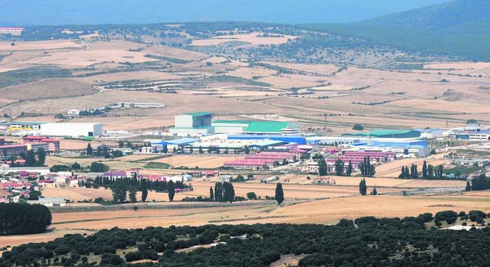 Imagen del polígono industrial Emilano Revilla, en Ólvega.