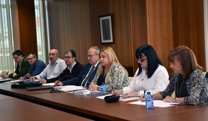 El Consejo de Salud de Área en su reunión de este viernes. /SN