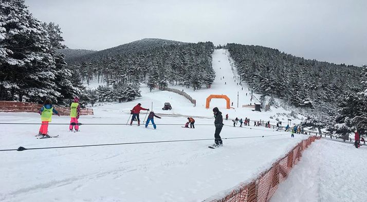 Imagen del punto de nieve de Santa Inés este noviembre. /PNSI