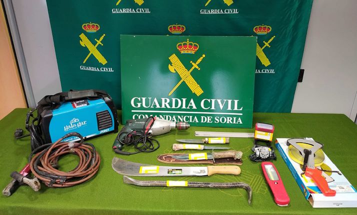 Efectos incautados durante la operación. /GC