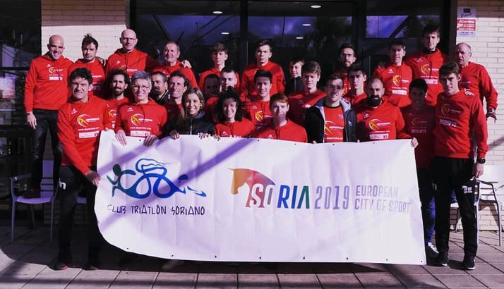 Integrantes del club deportivo soriano. 