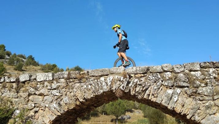 El reto de Iván Díez: 250 kilómetros en 7 días y solo una rueda