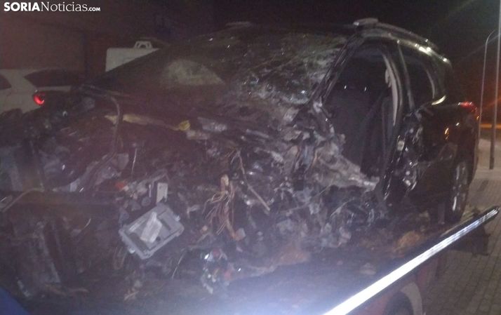 3 vehículos implicados en un accidente en la N-122