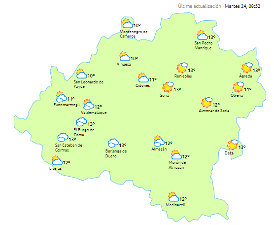 Soleada y agradable Nochebuena