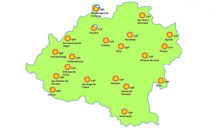 Previsión a las 15:00 horas. /eltiempo.es