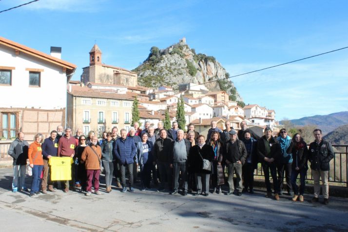 Representantes de la España Vaciada en Nieva de Cameros. /Jarcia Riojanista.