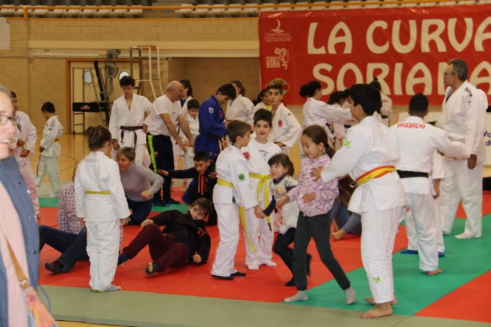 Unos 110 judokas se dan cita en el habitual Festival de Navidad en Los Pajaritos