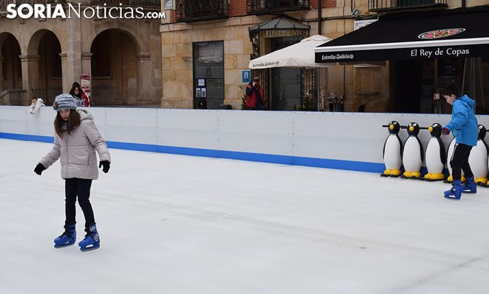 La pista de pantinaje ubicada en la plaza Mayor. /SN