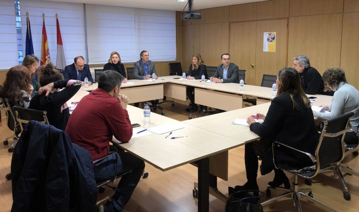 imagen de la reunión mantenida este viernes en Valladolid. /Jta
