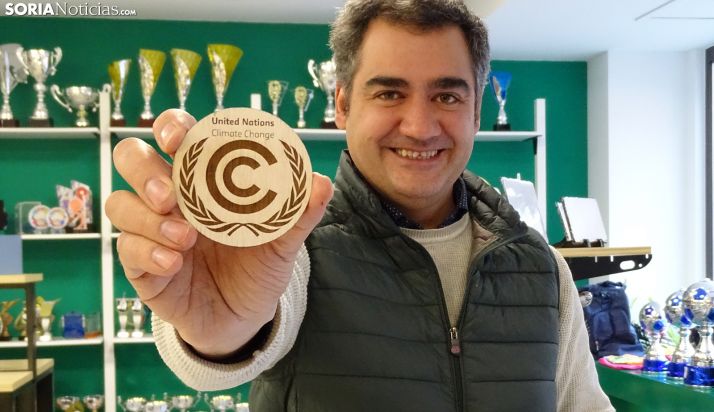 Diseño y material soriano para las medallas de la Cumbre del Clima