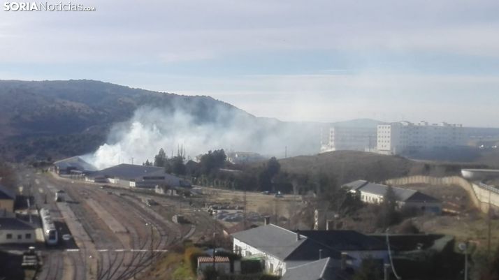 Fotos: Incendio en la estación de tren de Soria
