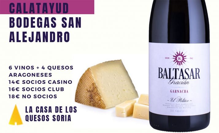 Vinos de Calatayud y quesos maños, nueva cata en el Casino