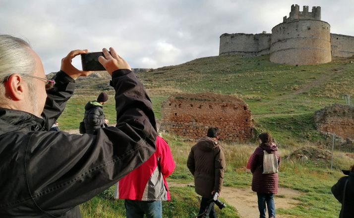 Productores y localizadores en una visita a la provincia amparada por Soria Film Commission. 