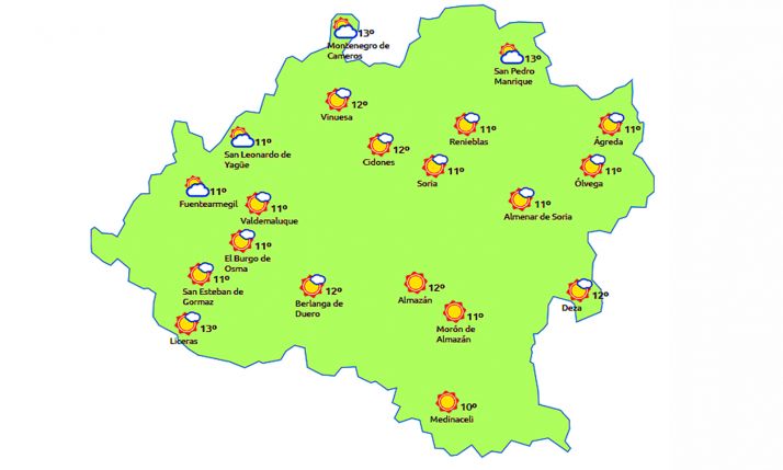 Pronóstico a las 14:00 horas. /eltiempo.es