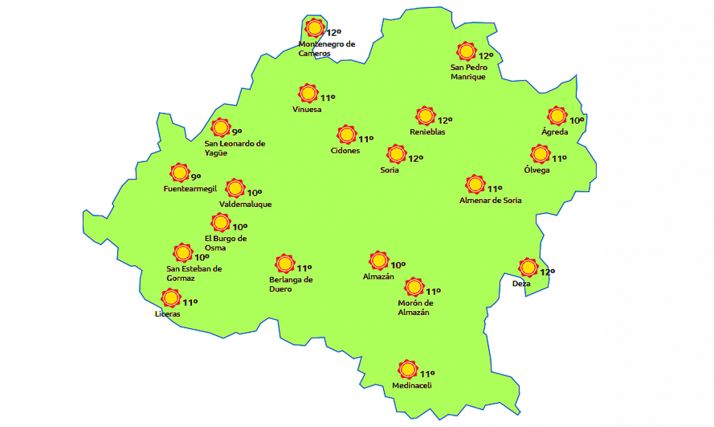 Pronóstico para las 15:00 horas. /eltiempo.es