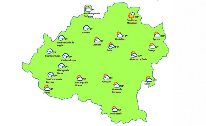 Pronóstico a las 16:00 horas. /eltiempo.es