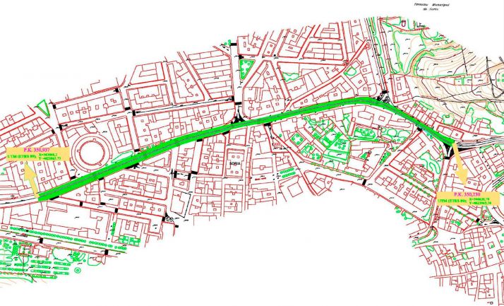 El Gobierno cede al Ayuntamiento la titularidad de dos tramos de la travesía de la N-234