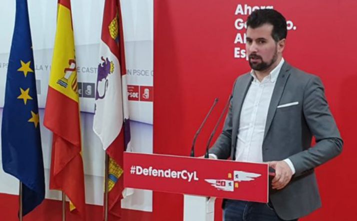 Luis Tudanca, este lunes en rueda informativa. /SN