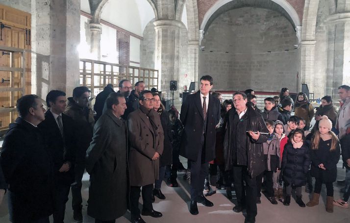 Una imagen de la visita institucional este martes a Villalar. /Jta.