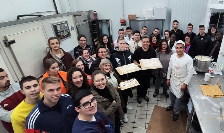 Imagen de la visita de la expedición burgalesa para conocer la costrada soriana. /FOES