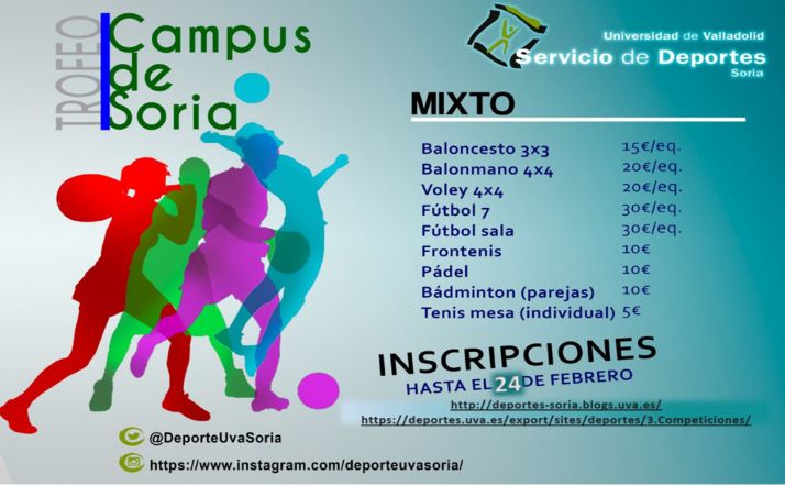 Las inscripciones para el trofeo Campus de Soria, hasta el 24