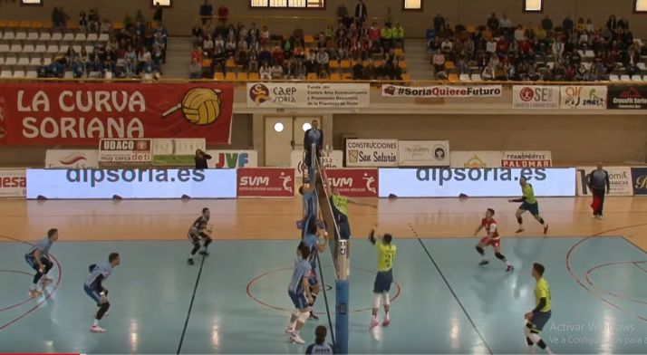 Una imagen del partido. 